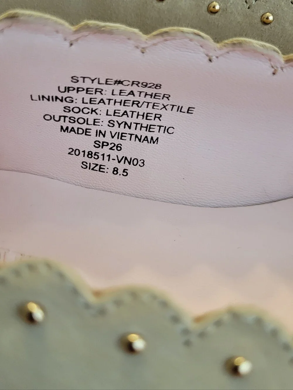 J. Crew Sophie Ballet Flats in Studded Suede & Italian Leather - light tan